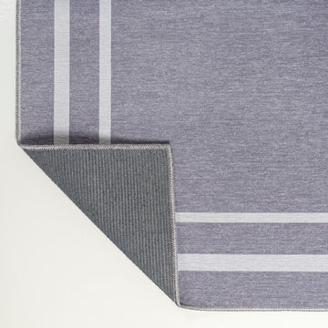 Sloane Classic 2-stripe Border Washable Area Rug